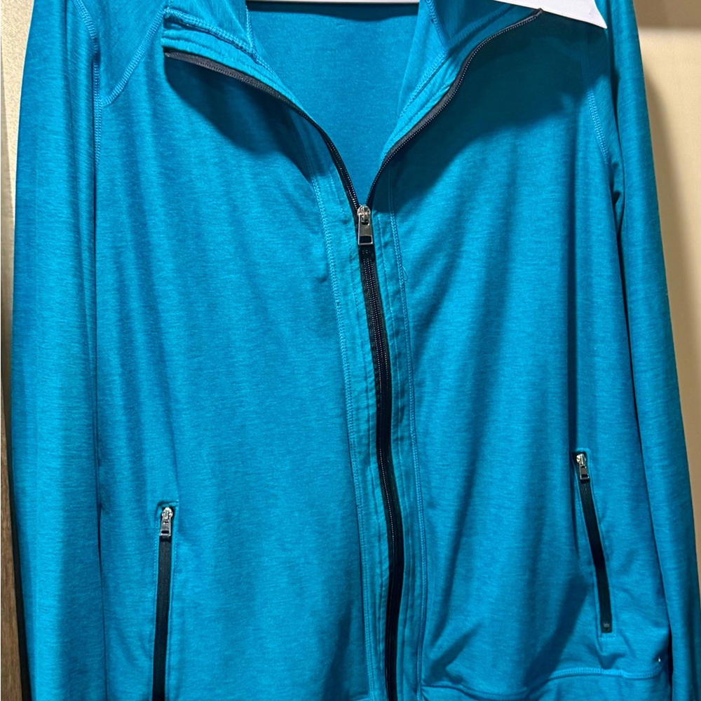 LuLaRoe Teal Zip-Up Jacket